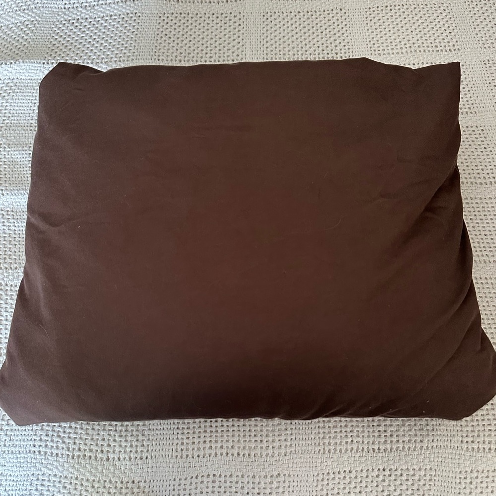 PINZON 100% Egyptian Cotton Brown DUVET Brown with Ribbed Accent KING